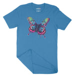 Psychedelic Butterfly Unisex Adult T-Shirt Chroma Clothing