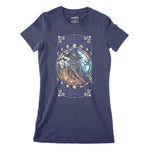 Psychedelic Wizard Women's Classic Fitted T-Shirt Chroma Clothing
