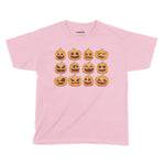 Pumpkin Faces Halloween Kids T-Shirt | Premium Halloween Clothing Chroma Clothing