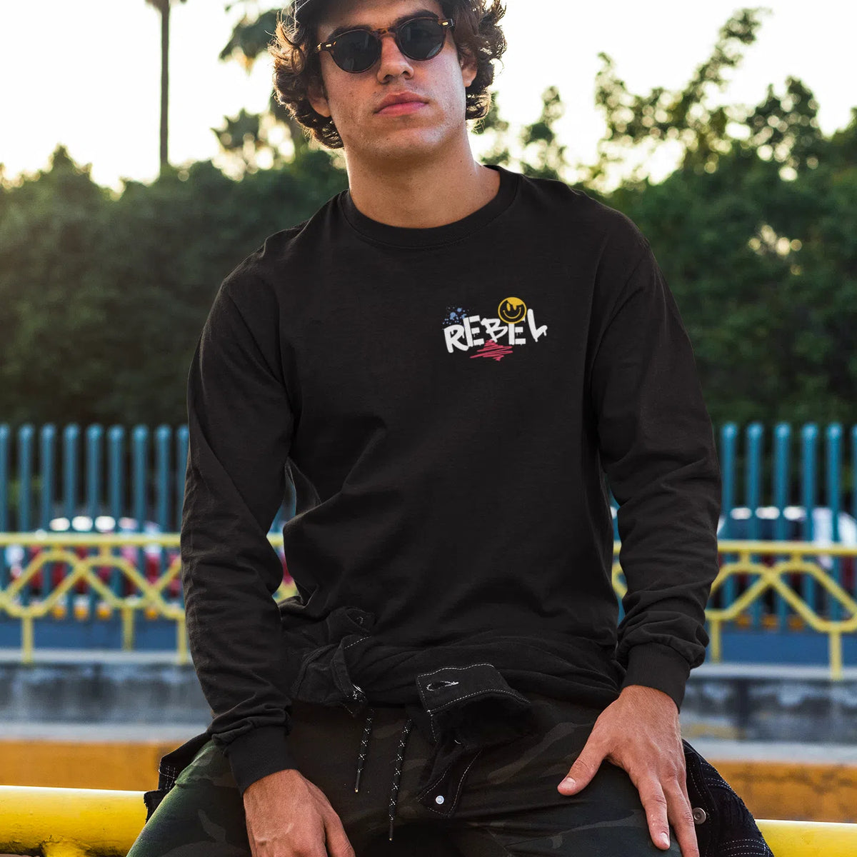 Rebel | Dual Print | Long-Sleeve T-Shirt | Premium Quality Streetwear Chroma Clothing