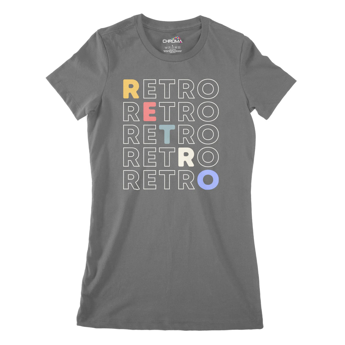 Retro Retro Classic Gaming Women's Classic Fitted T-Shirt | Premium Qu Chroma Clothing