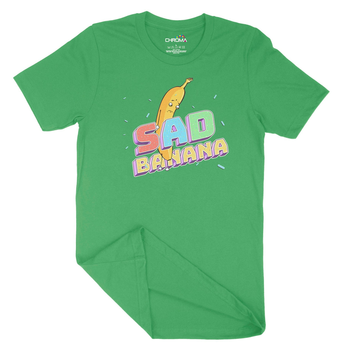 Sad Banana Unisex Adult T-Shirt Chroma Clothing