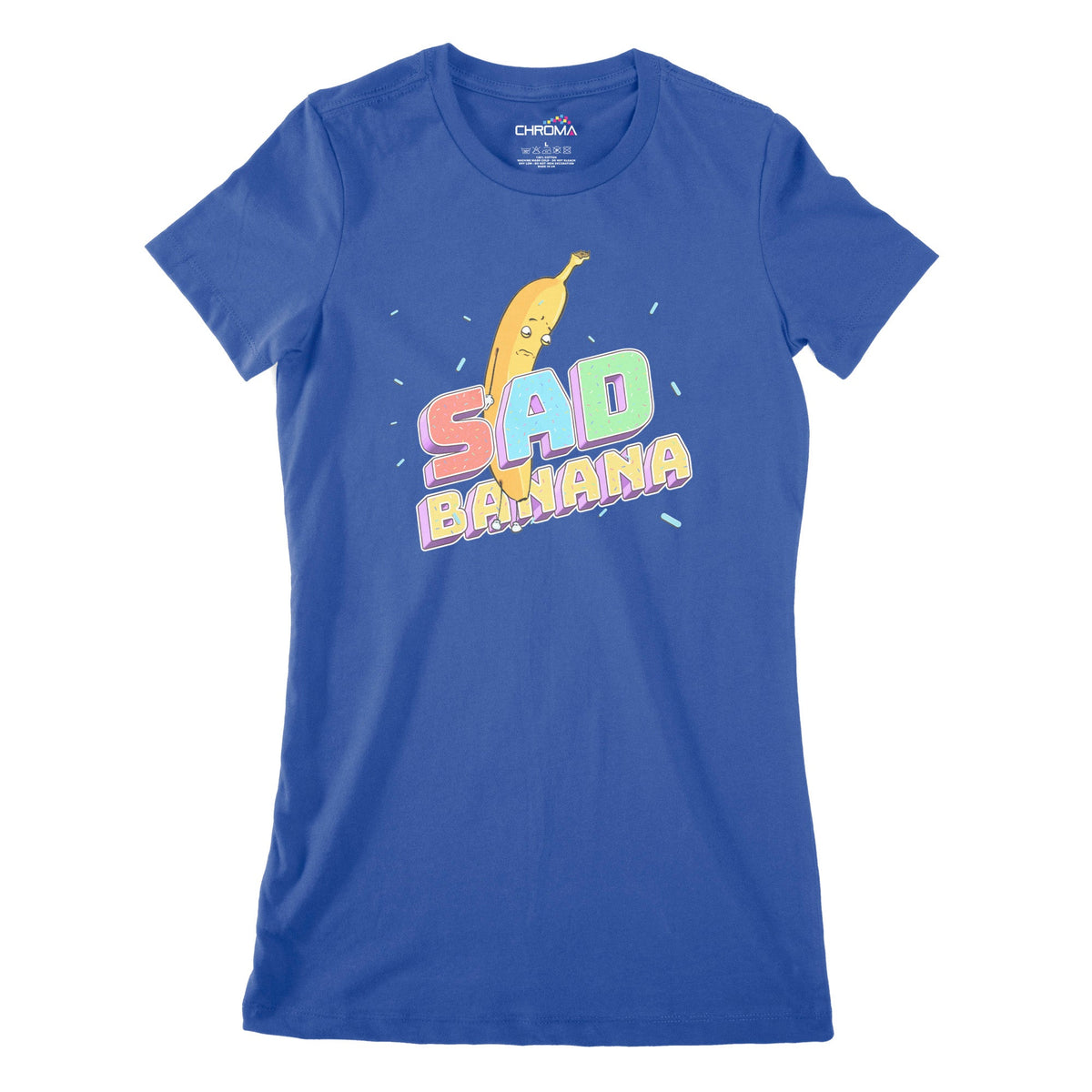 Sad Banana Women's Classic Fitted T-Shirt Chroma Clothing