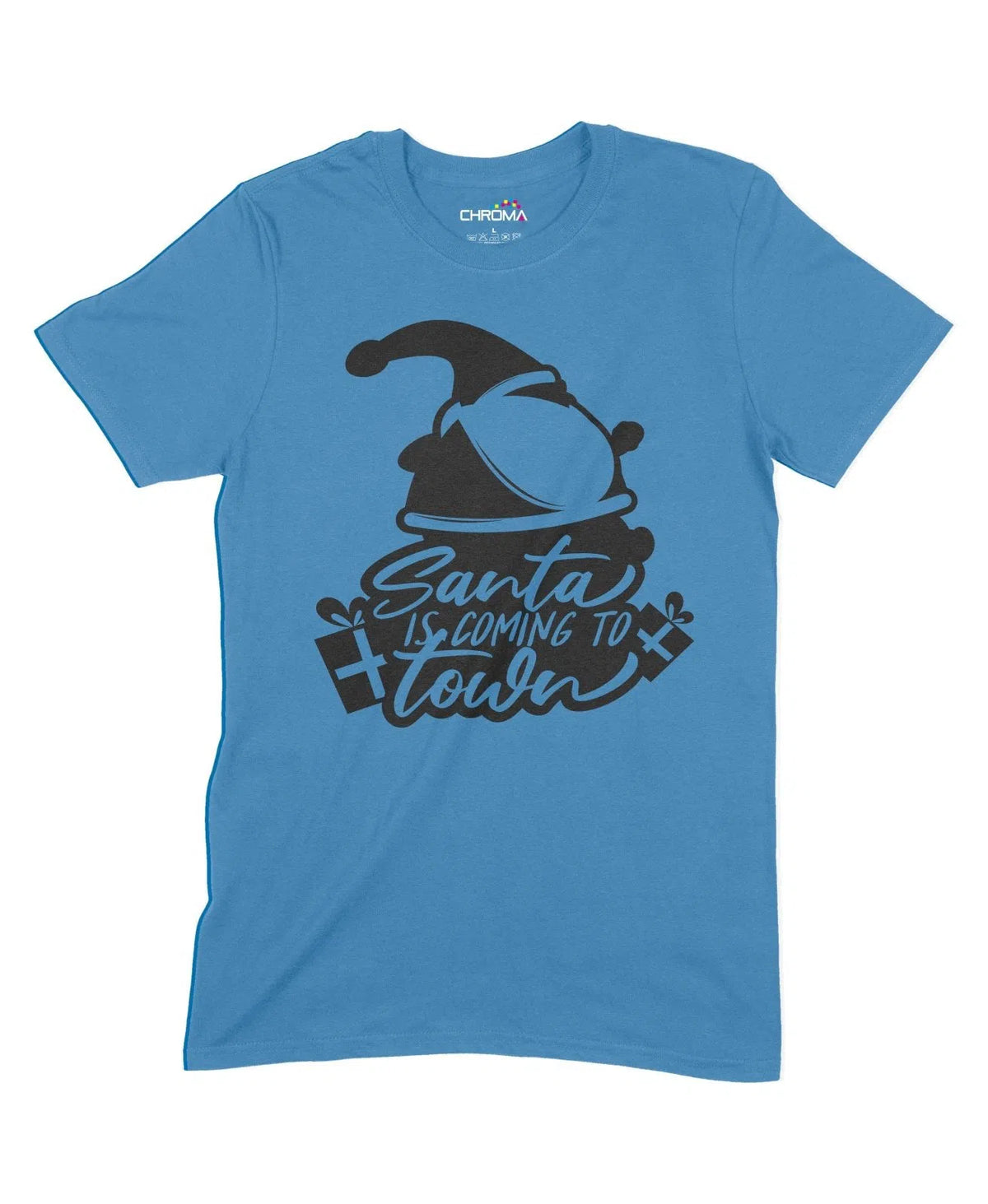 Santa Is Coming To Town Unisex Adult T-Shirt Chroma Clothing