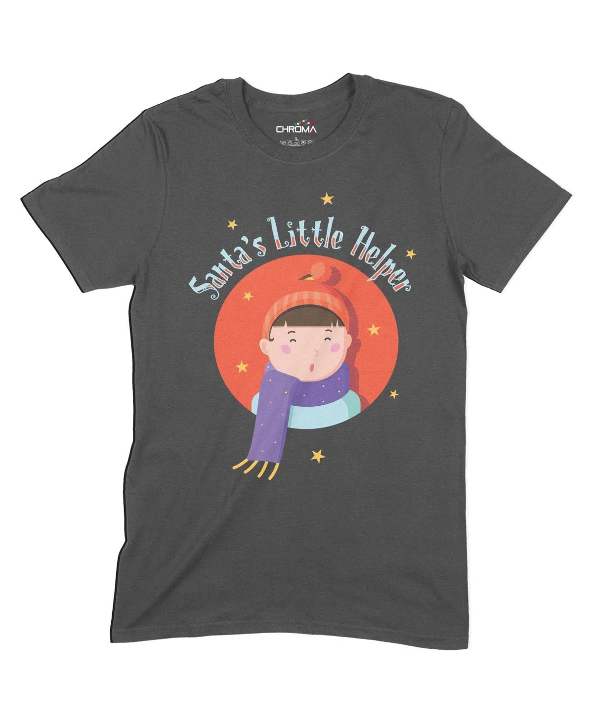 Santa's Little Helper Unisex Adult T-Shirt Chroma Clothing