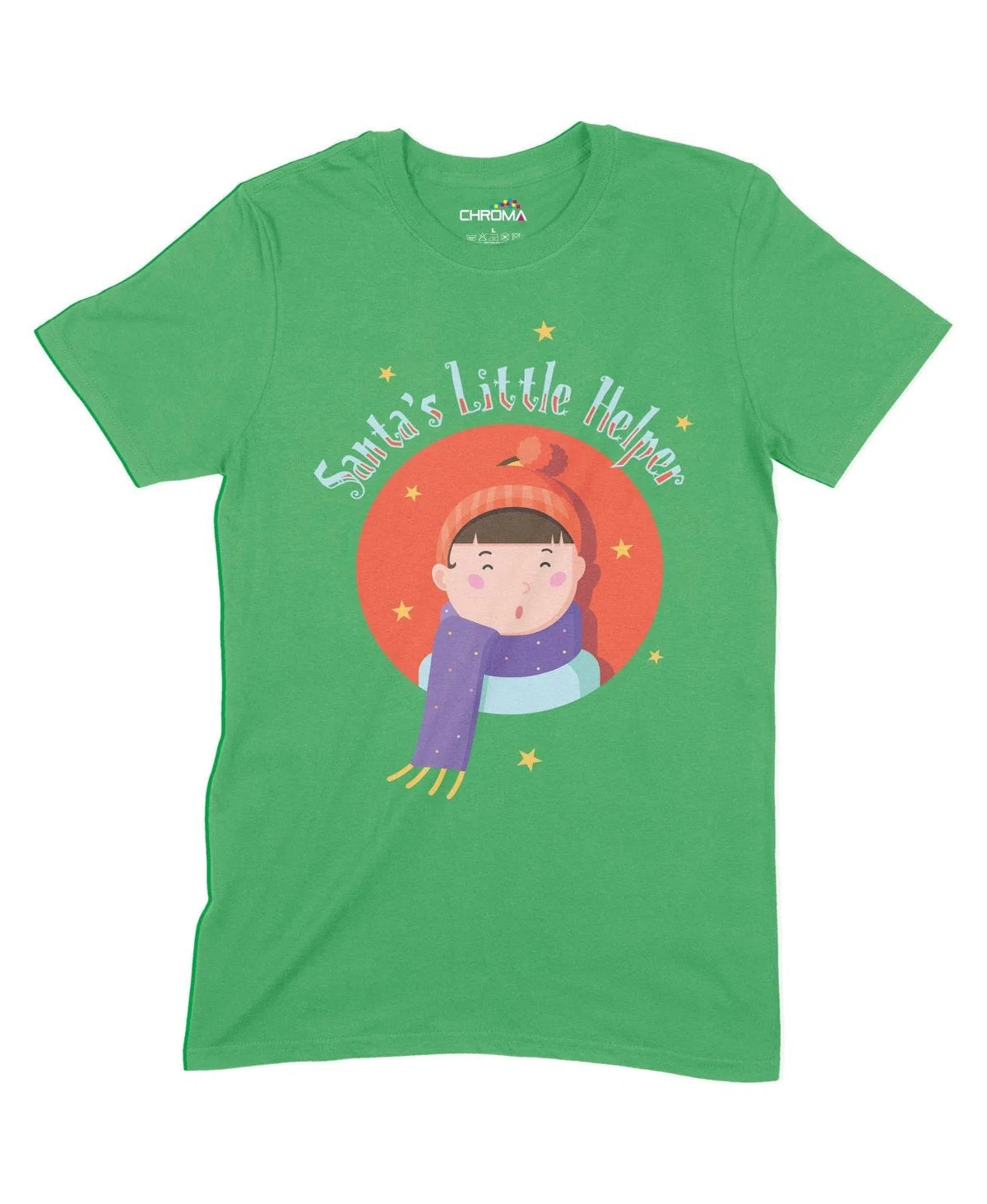 Santa's Little Helper Unisex Adult T-Shirt Chroma Clothing