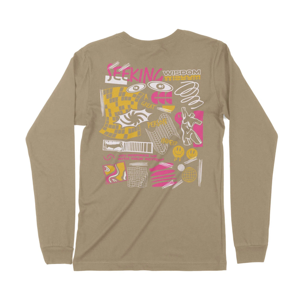 Seeking Wisdom | Dual Print | Long-Sleeve T-Shirt | Premium Quality St Chroma Clothing