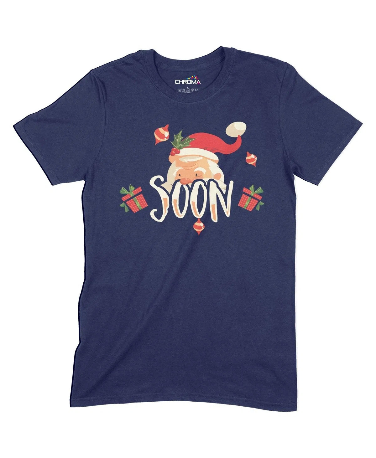 Soon Christmas Unisex Adult T-Shirt Chroma Clothing