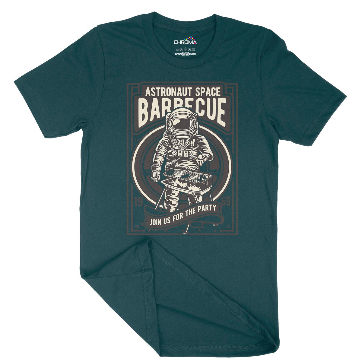 Space Barbeque | Vintage Adult T-Shirt | Classic Vintage Clothing Chroma Clothing