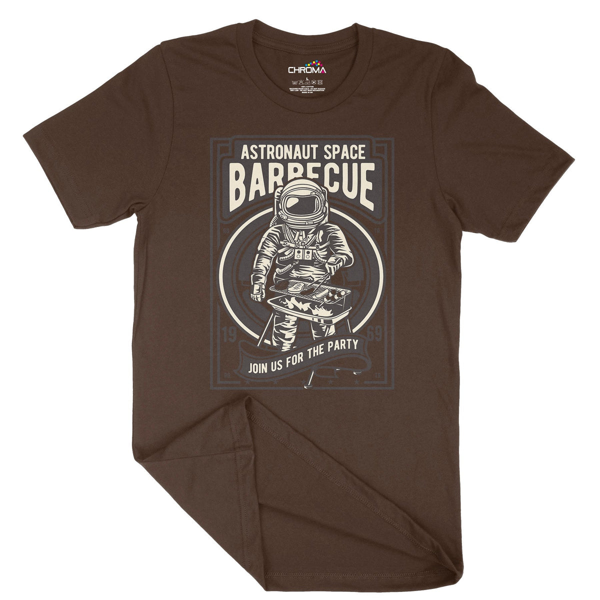 Space Barbeque | Vintage Adult T-Shirt | Classic Vintage Clothing Chroma Clothing