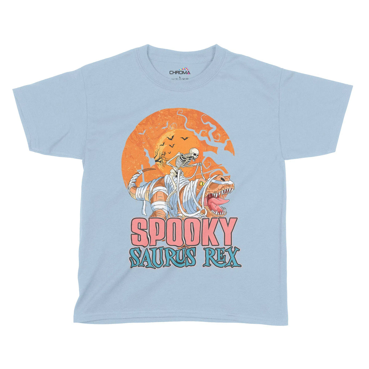 Spooky-Saurus Rex Halloween Kids T-Shirt | Premium Halloween Clothing Chroma Clothing