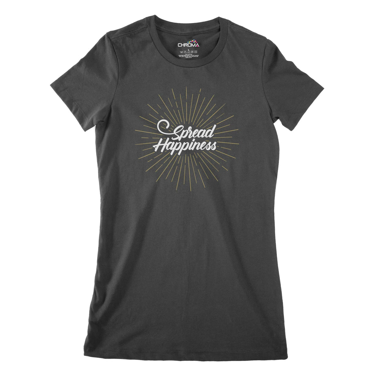 Spread Happiness Women's Classic Fitted T-Shirt Chroma Clothing