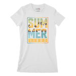 Summer Vibes Women's Classic Fitted T-Shirt Chroma Clothing