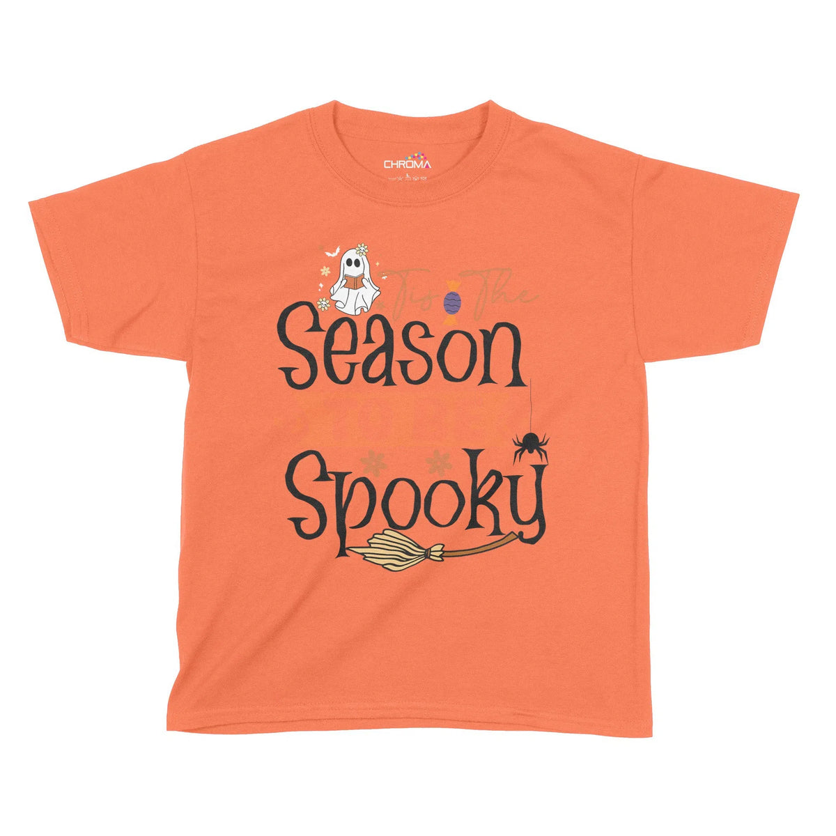 Tis The Season To Be Spooky Halloween Kids T-Shirt | Premium Halloween Chroma Clothing