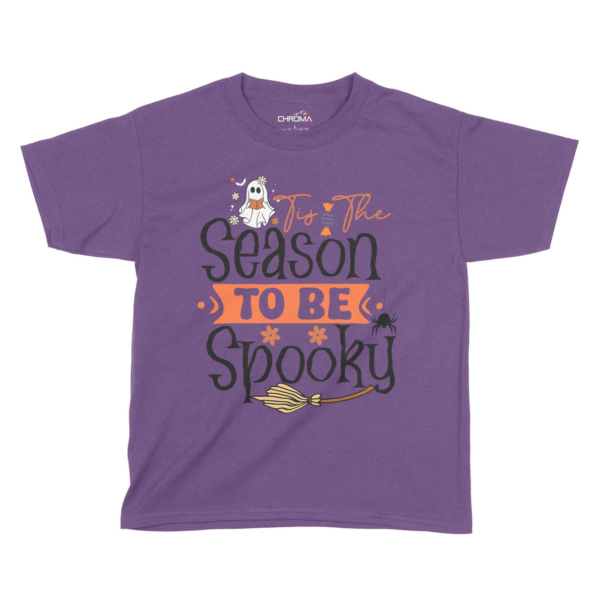 Tis The Season To Be Spooky Halloween Kids T-Shirt | Premium Halloween Chroma Clothing