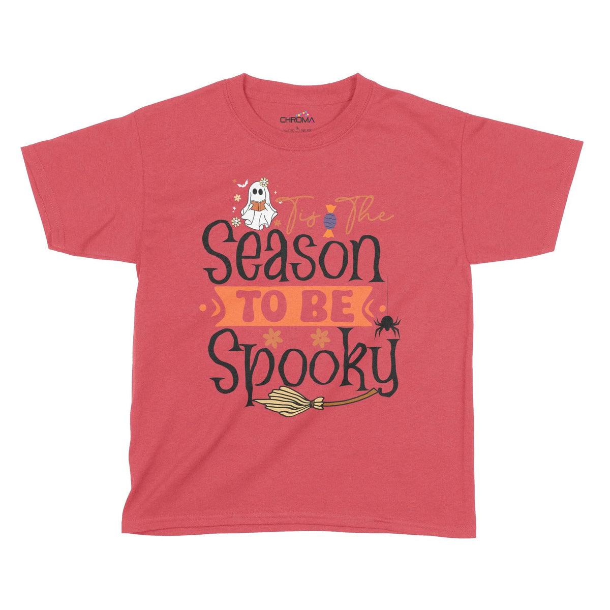Tis The Season To Be Spooky Halloween Kids T-Shirt | Premium Halloween Chroma Clothing
