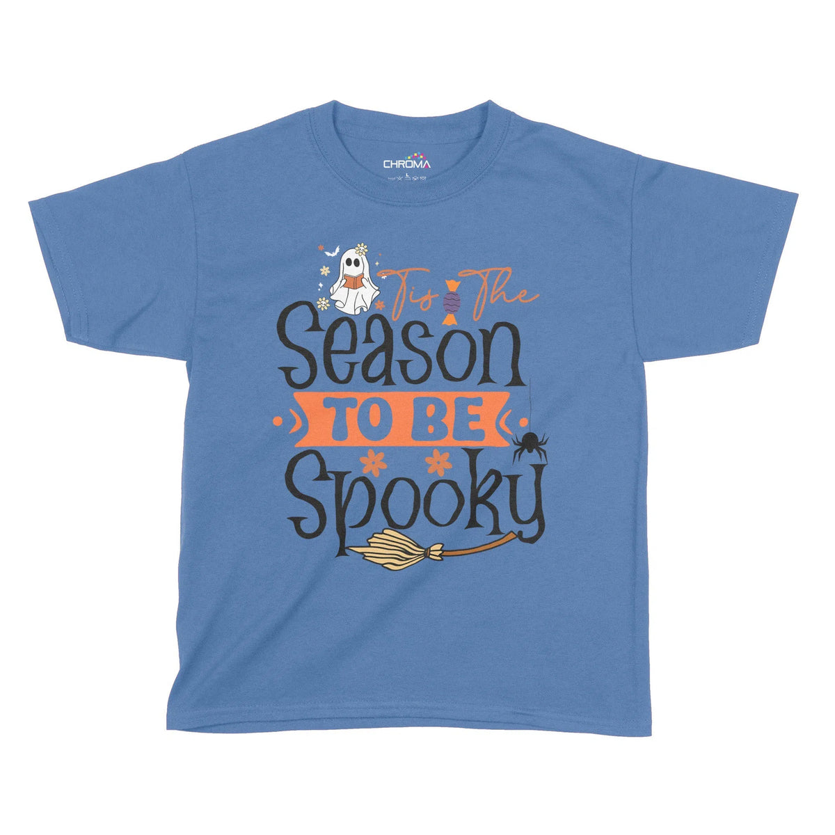 Tis The Season To Be Spooky Halloween Kids T-Shirt | Premium Halloween Chroma Clothing