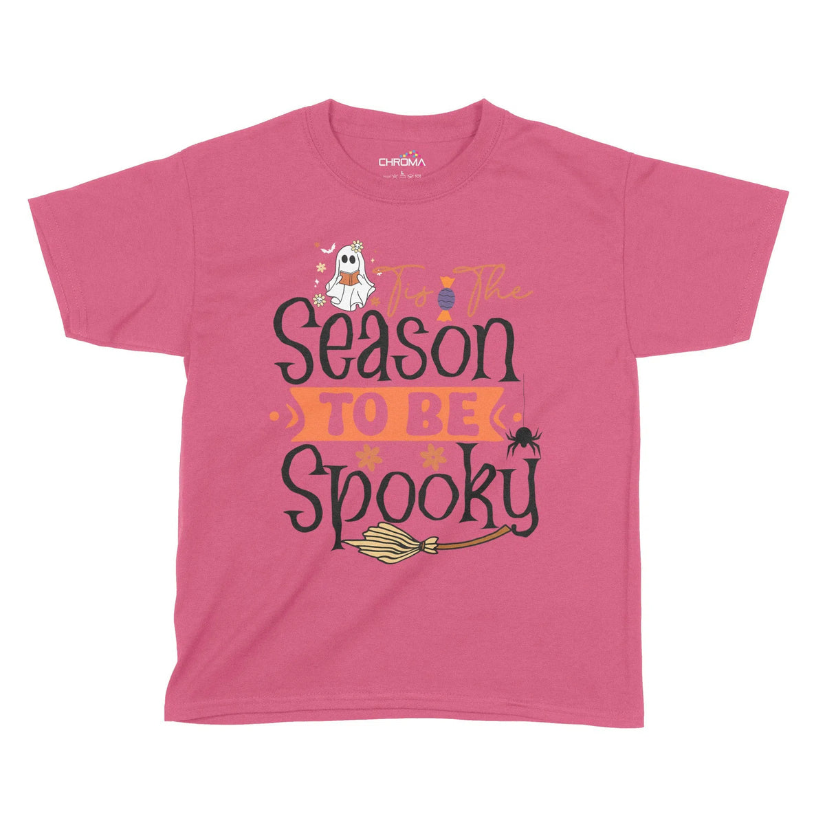 Tis The Season To Be Spooky Halloween Kids T-Shirt | Premium Halloween Chroma Clothing