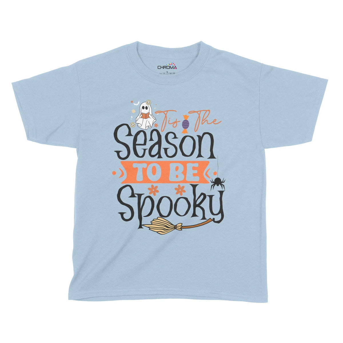 Tis The Season To Be Spooky Halloween Kids T-Shirt | Premium Halloween Chroma Clothing