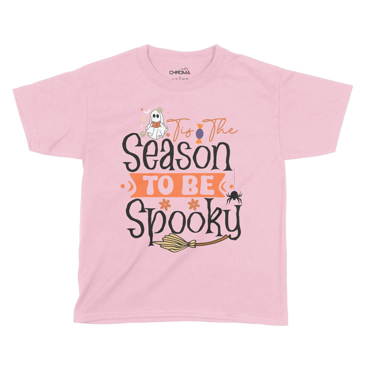 Tis The Season To Be Spooky Halloween Kids T-Shirt | Premium Halloween Chroma Clothing
