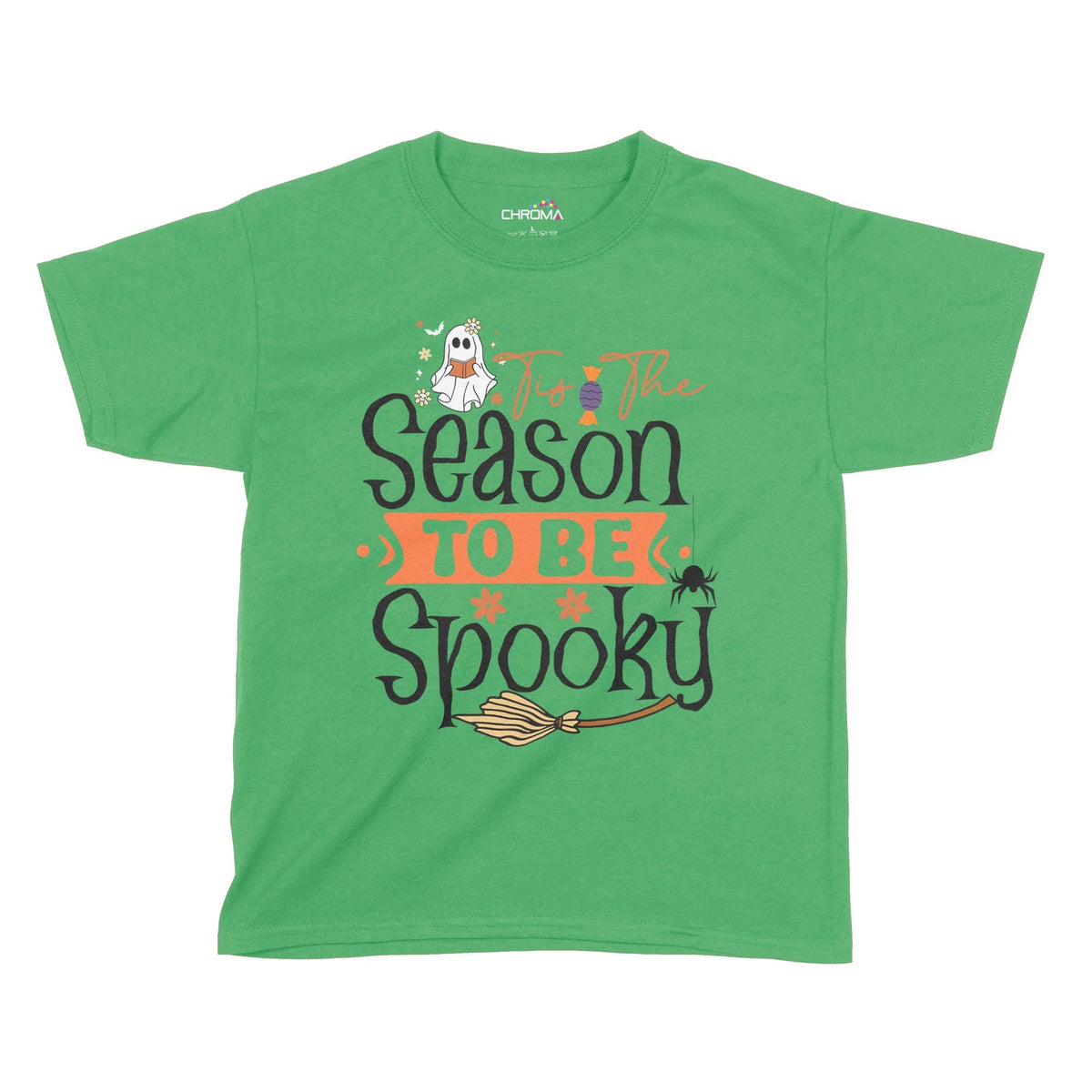 Tis The Season To Be Spooky Halloween Kids T-Shirt | Premium Halloween Chroma Clothing