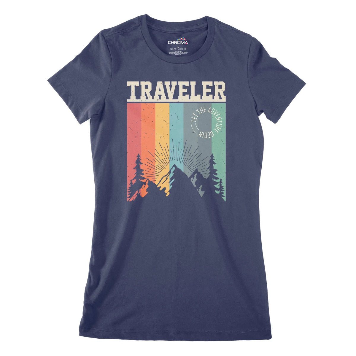 Traveller Women's Classic Fitted T-Shirt Chroma Clothing