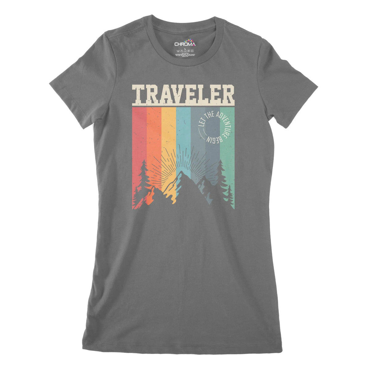 Traveller Women's Classic Fitted T-Shirt Chroma Clothing