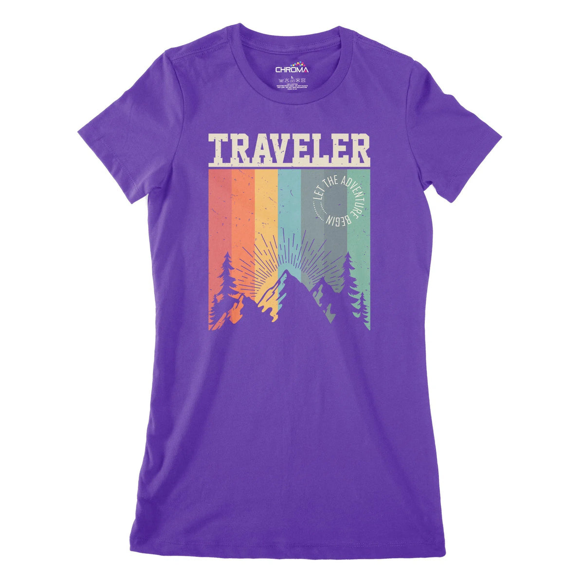 Traveller Women's Classic Fitted T-Shirt Chroma Clothing