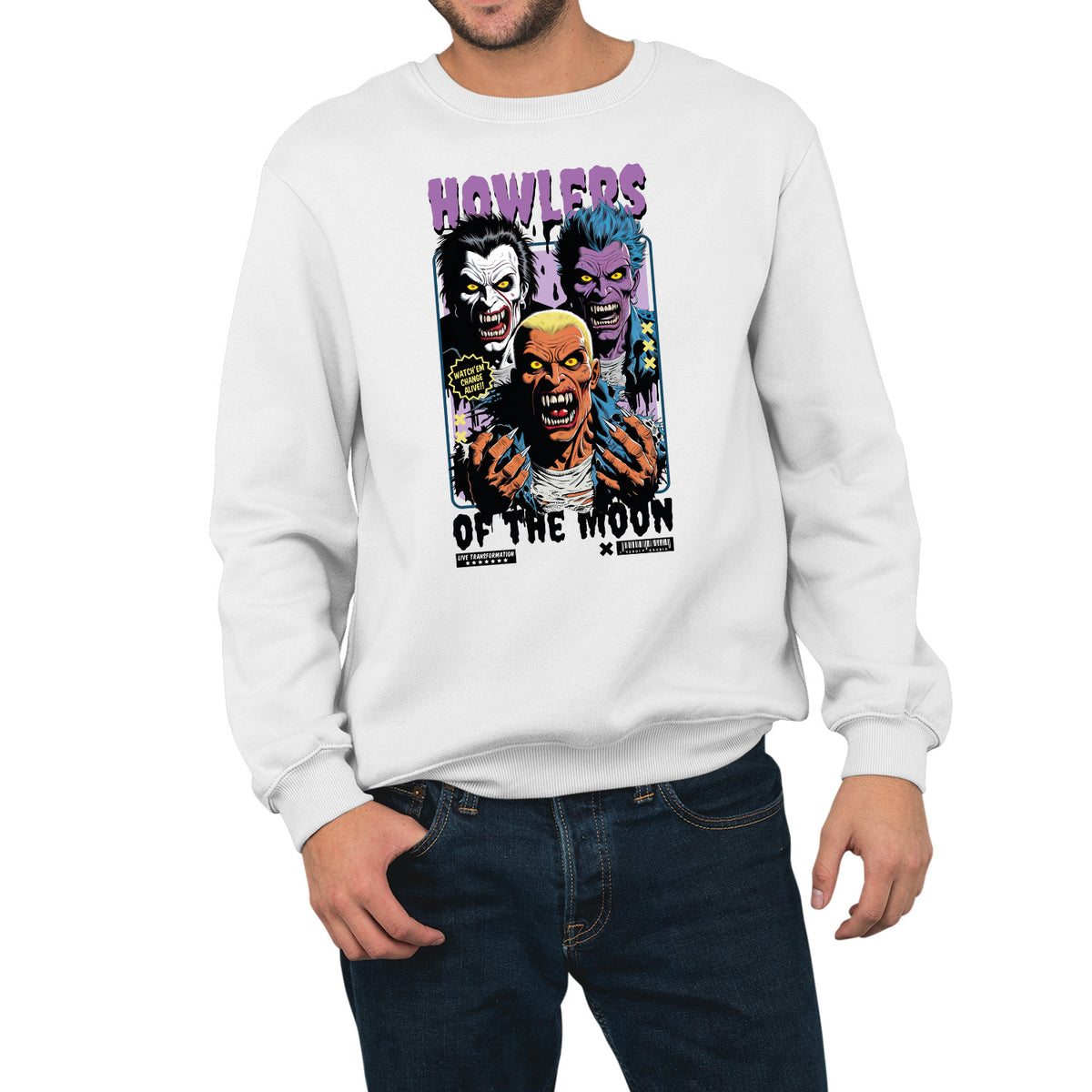 Classic Howlers | Unisex Adult Sweatshirt | Premium Halloween Clothing