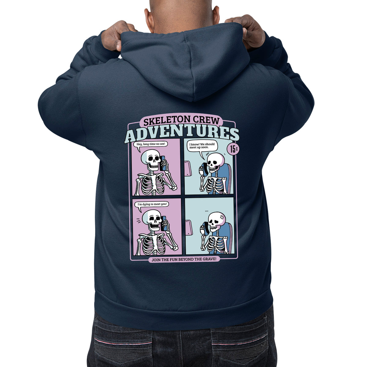 Skeleton Crew Unisex Adult Pullover Hoodie | Premium Halloween Clothing