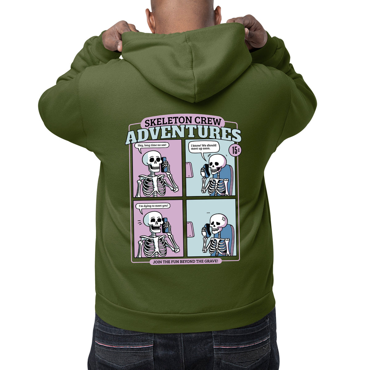 Skeleton Crew Unisex Adult Pullover Hoodie | Premium Halloween Clothing