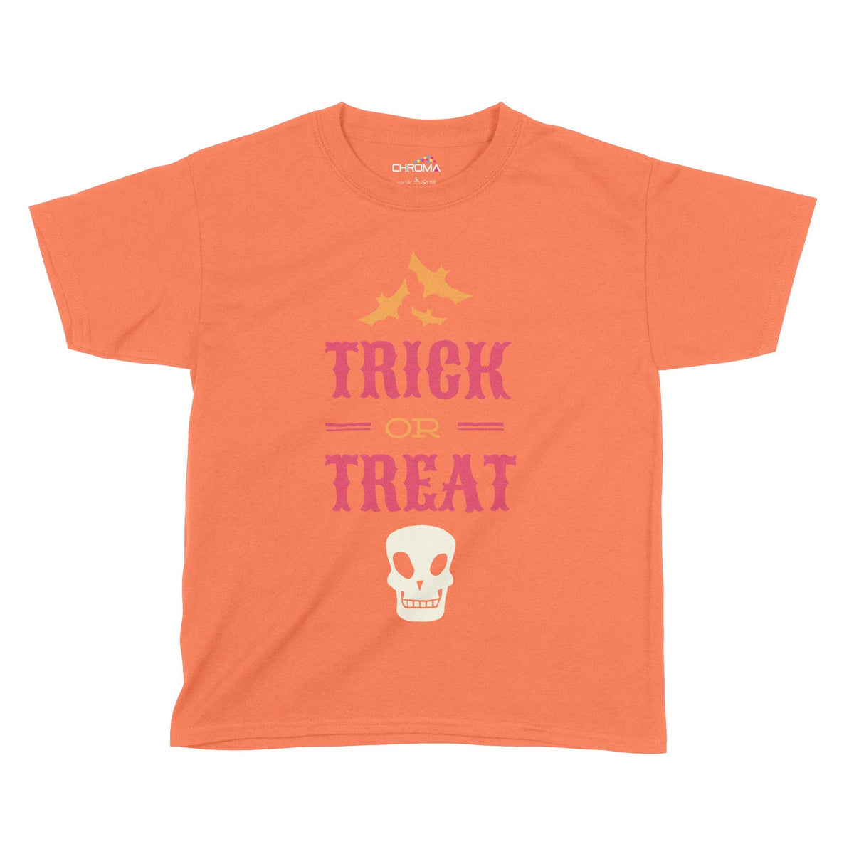 Trick Or Treat Halloween Kids T-Shirt | Premium Halloween Clothing Chroma Clothing