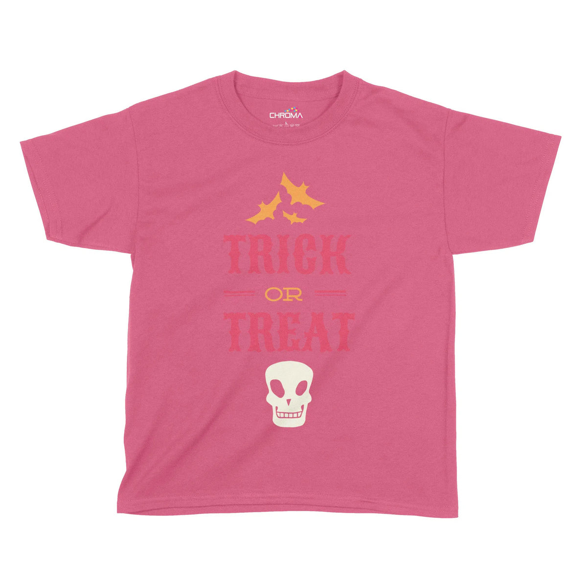 Trick Or Treat Halloween Kids T-Shirt | Premium Halloween Clothing Chroma Clothing