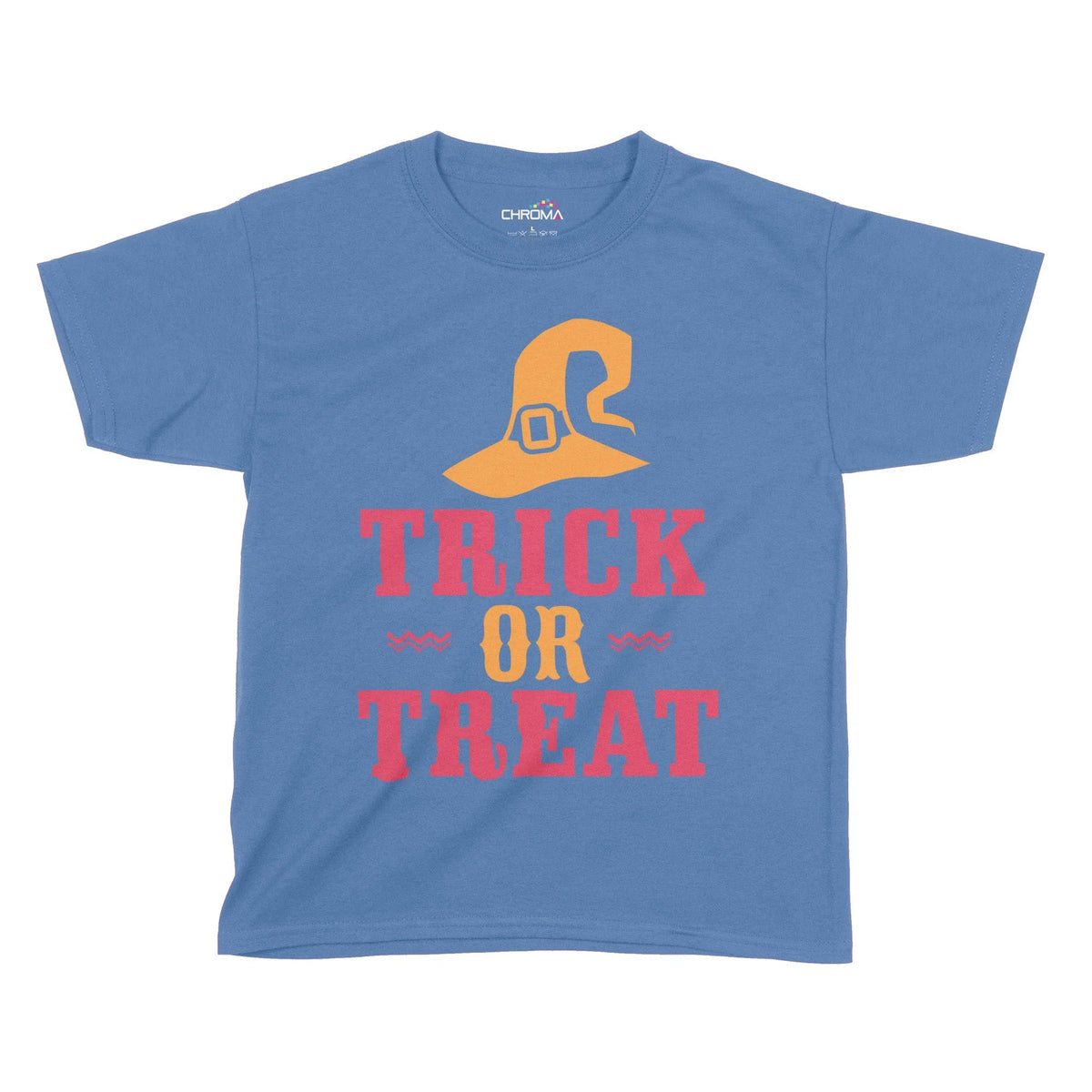 Trick Or Treat Wizard Halloween Kids T-Shirt | Premium Halloween Cloth Chroma Clothing