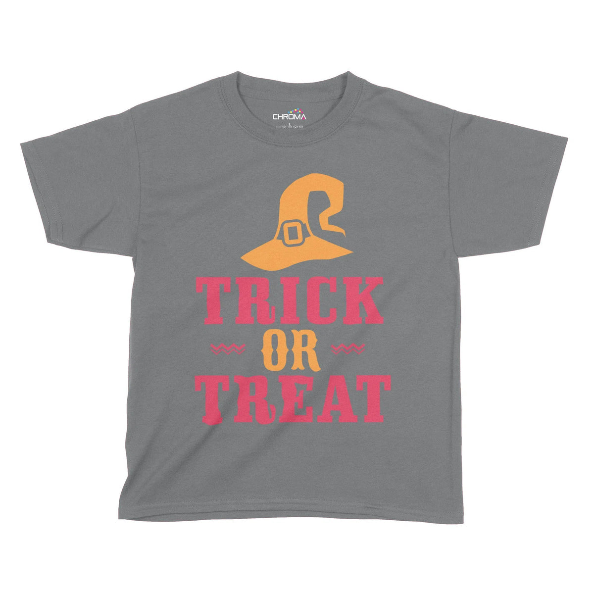 Trick Or Treat Wizard Halloween Kids T-Shirt | Premium Halloween Cloth Chroma Clothing