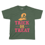 Trick Or Treat Wizard Halloween Kids T-Shirt | Premium Halloween Cloth Chroma Clothing
