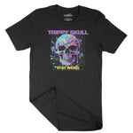 Trippy Skull Stay Weird Unisex Adult T-Shirt Chroma Clothing