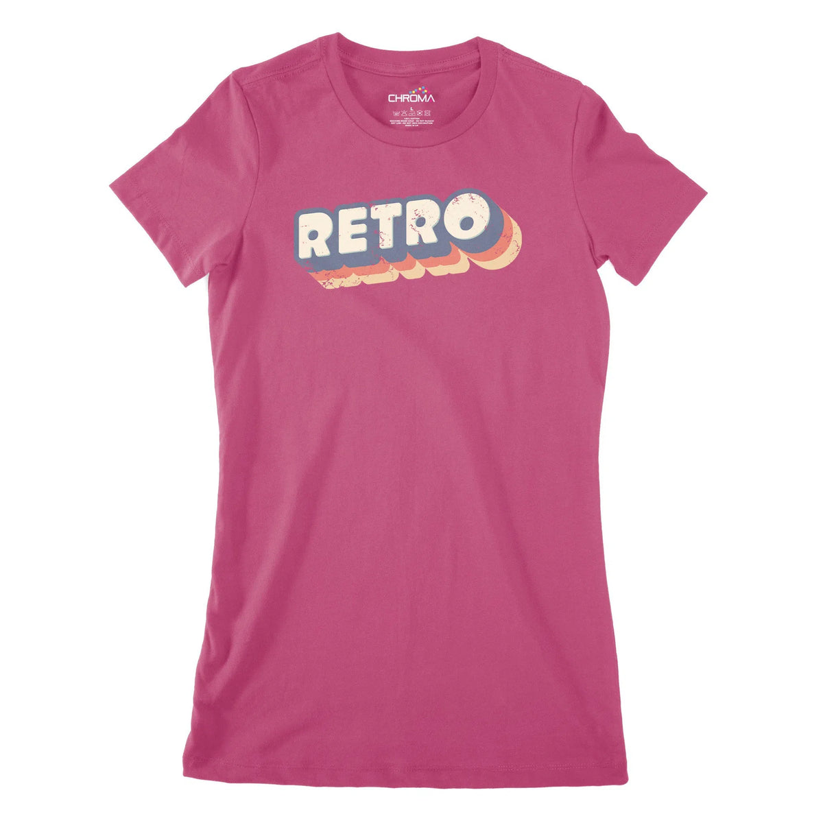 True Retro Vintage Women's Classic Fitted T-Shirt | Premium Quality St Chroma Clothing