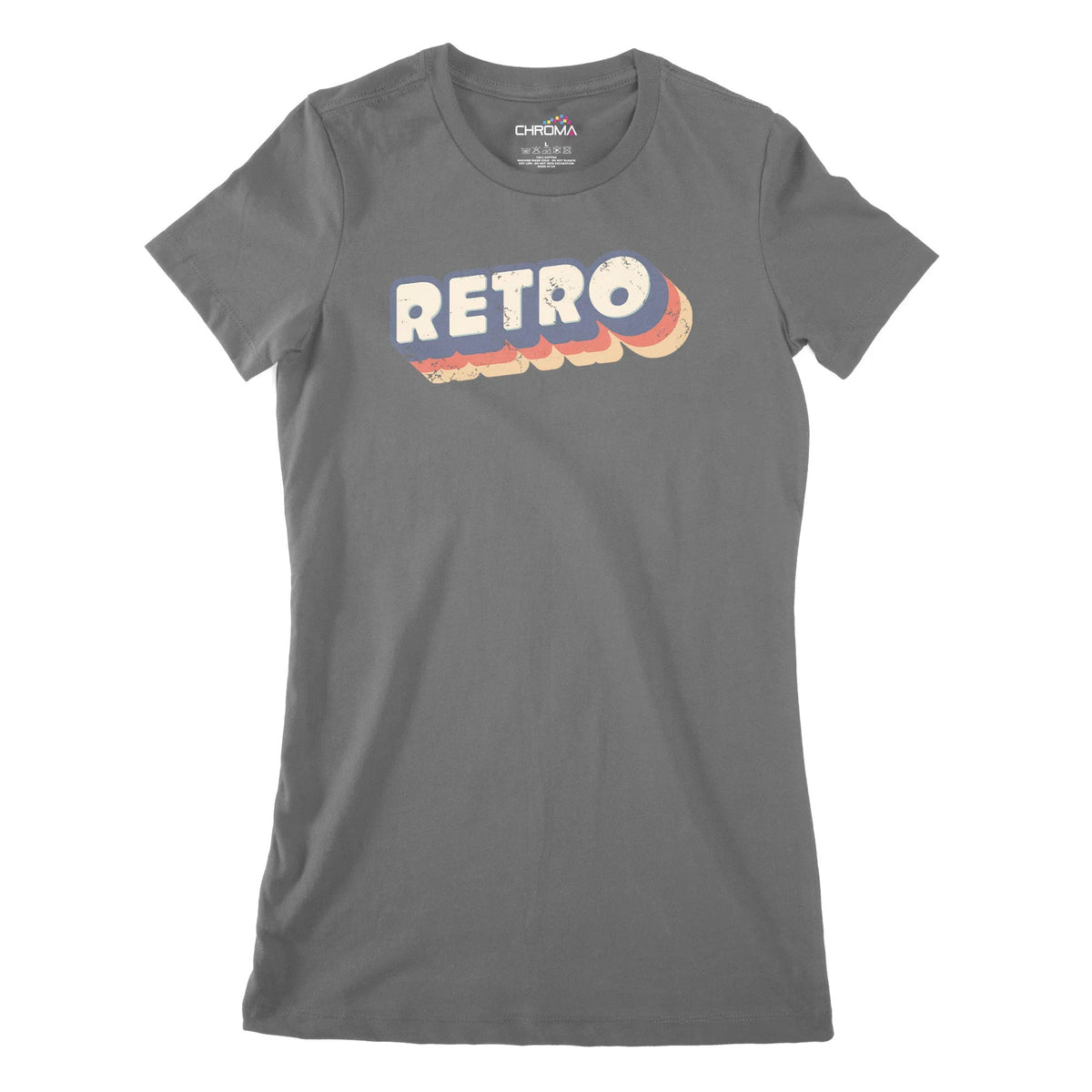True Retro Vintage Women's Classic Fitted T-Shirt | Premium Quality St Chroma Clothing