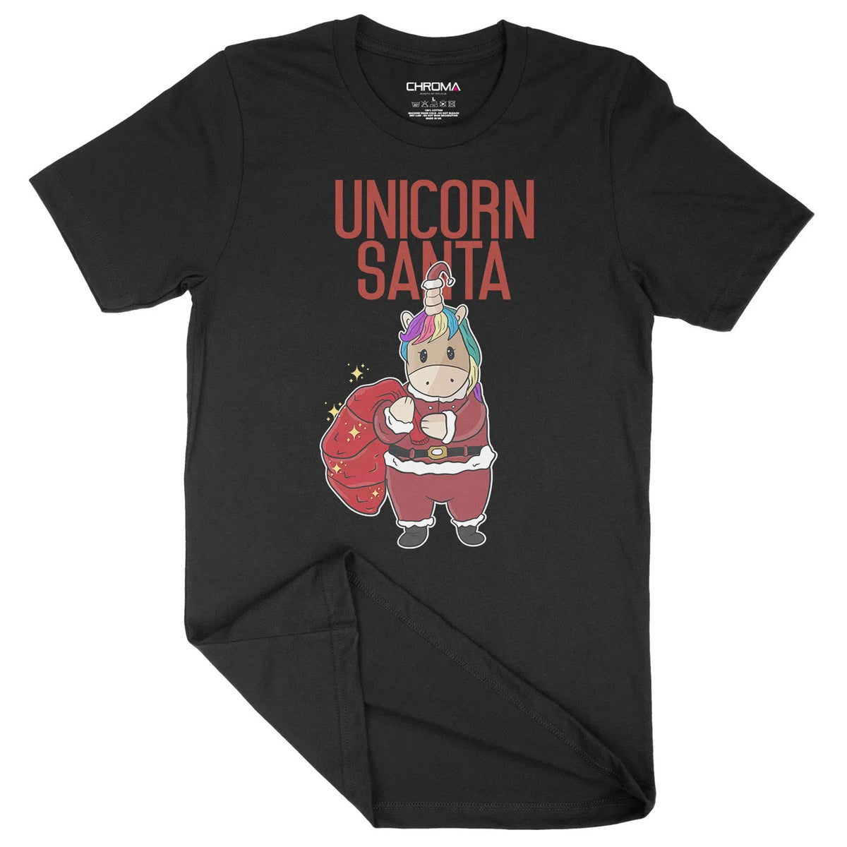 Unicorn Santa Festive Fun | Unisex Christmas T-Shirt Chroma Clothing