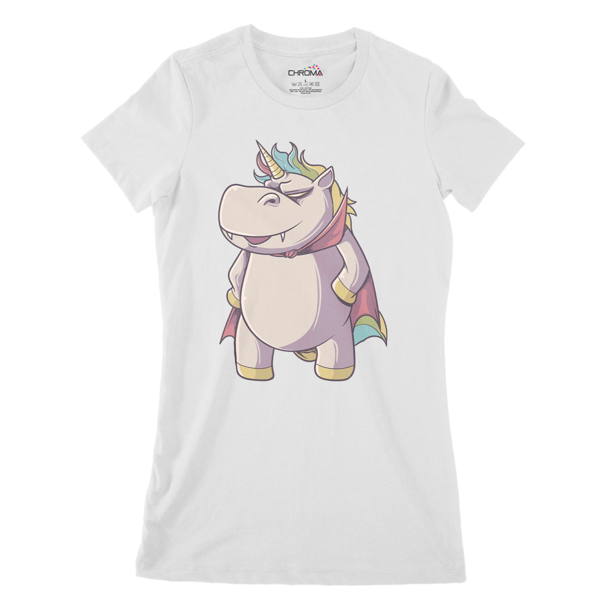 Vampire Unicorn Women's Classic Fitted T-Shirt | Premium Halloween Clo Chroma Clothing