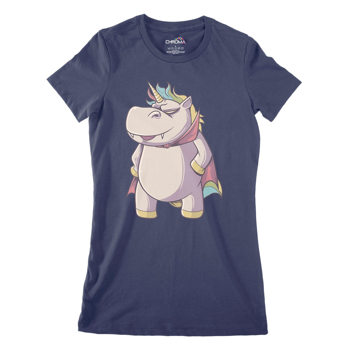 Vampire Unicorn Women's Classic Fitted T-Shirt | Premium Halloween Clo Chroma Clothing