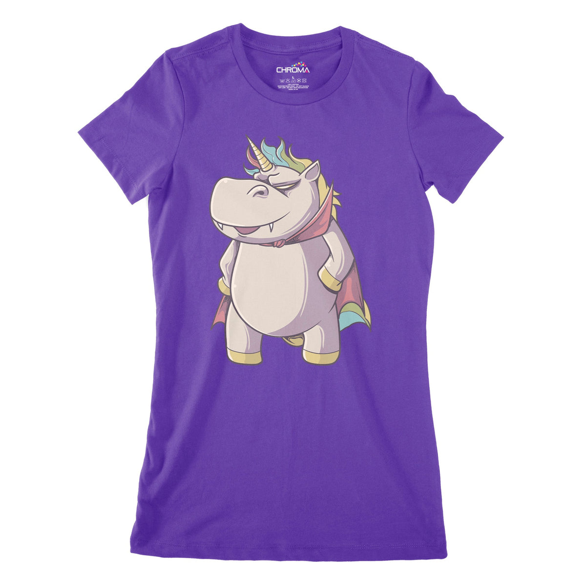 Vampire Unicorn Women's Classic Fitted T-Shirt | Premium Halloween Clo Chroma Clothing