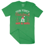 Our First Mr & Mrs Christmas | Unisex Christmas T-Shirt Chroma Clothing