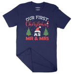 Our First Mr & Mrs Christmas | Unisex Christmas T-Shirt Chroma Clothing