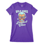Wild Ones Positive Vibes Women's Classic Fitted T-Shirt Chroma Clothing
