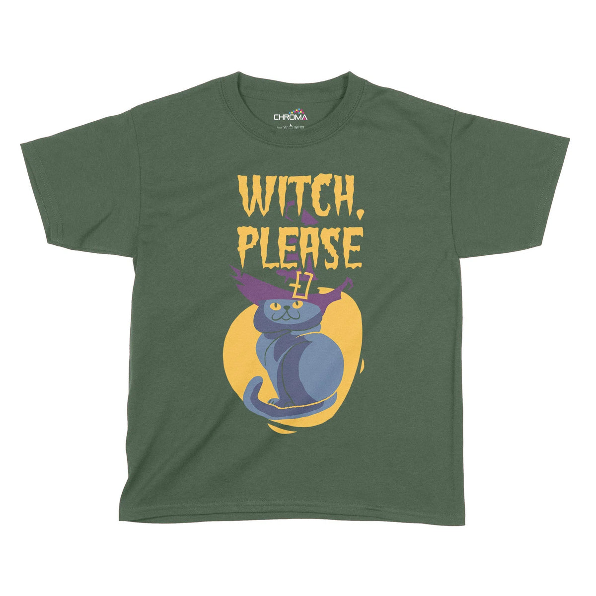 Witch Please Halloween Kids T-Shirt | Premium Halloween Clothing Chroma Clothing