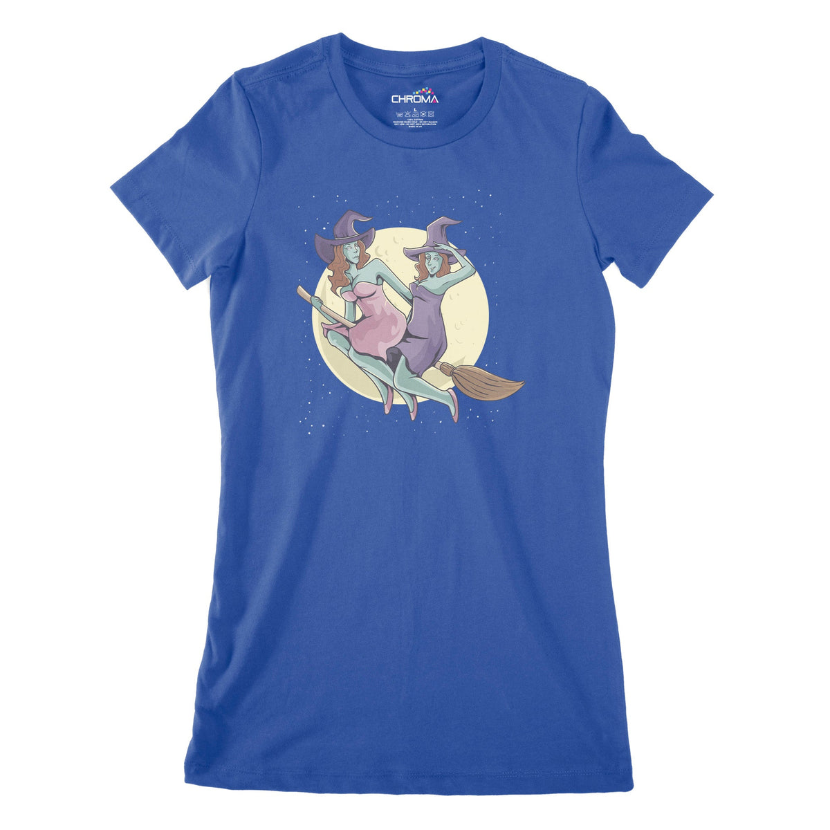 Witches Women's Classic Fitted T-Shirt | Premium Halloween Clothing Chroma Clothing