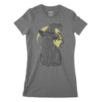 Wizard Cat Women's Classic Fitted T-Shirt | Premium Halloween Clothing Chroma Clothing
