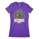 Wizards Are Real Women's Classic Fitted T-Shirt | Premium Halloween Cl Chroma Clothing